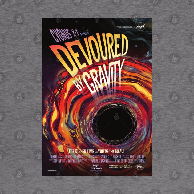 Devoured by Gravity NASA Space Comic Book Cover by Slightly Unhinged